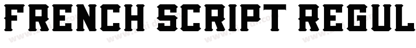 French Script Regul字体转换